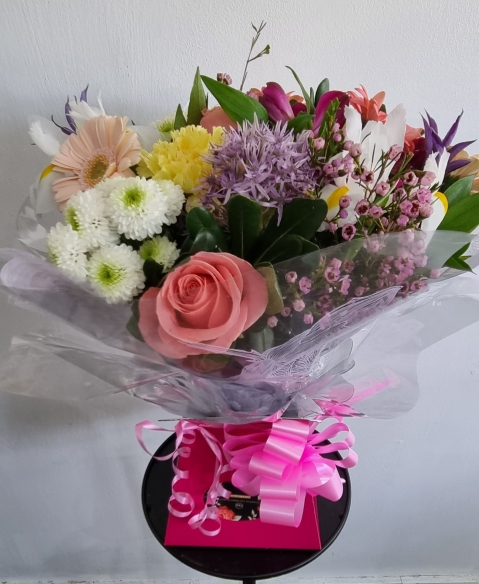 Bright and cheerful Hand Tied Bouquet