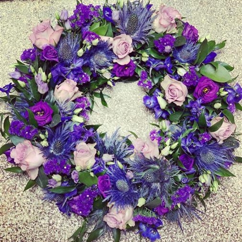 Blue & Purple Wreath